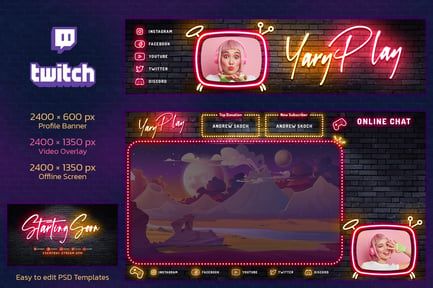 Neon Gaming Twitch