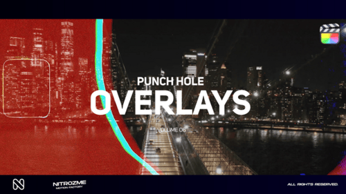 Punch Hole Overlays Vol. 06 for Final Cut Pro X