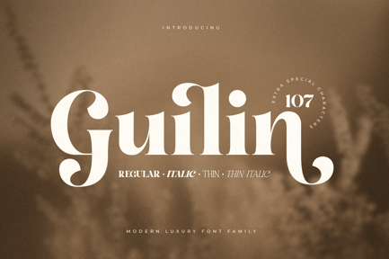 Guilin – Modern Luxury Font Family