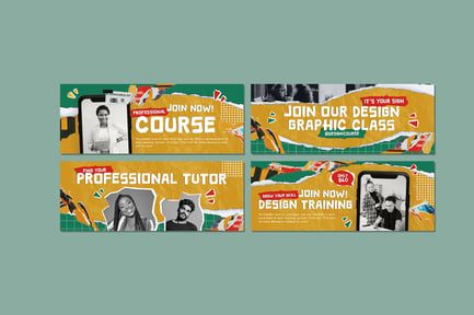 Professional Course Banner Facebook Pack