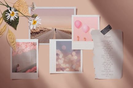 Moodboard Photo Mockup Template