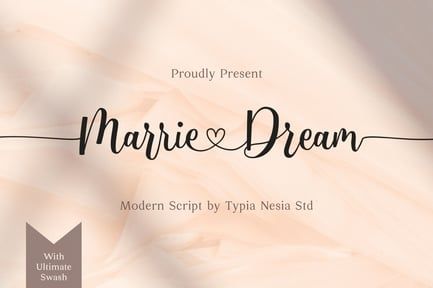 Marrie Dream – Wedding Font