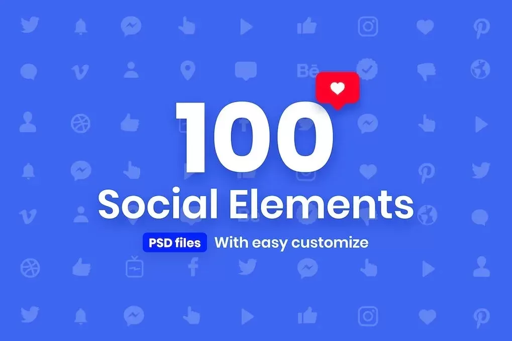 100 Handy Social Elements