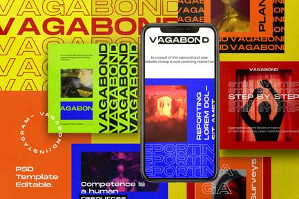 Vagabond – Insta Story & Post Social Media Vol.1