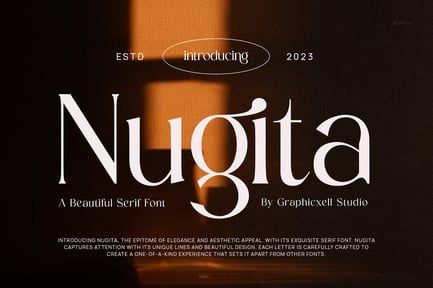 Nugita Elegant Serif Font Typeface