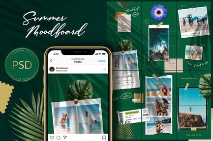 Summer Moodboard Instagram Puzzle