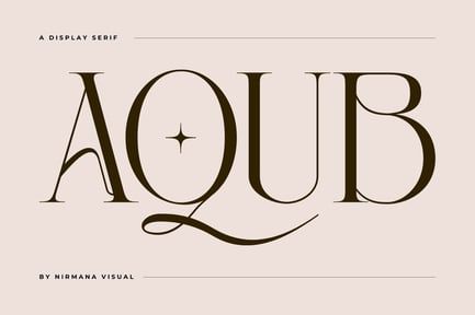 Aqub – Modern Branding Logo Font