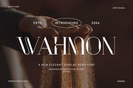 Wahmon Elegant Serif Font Typeface