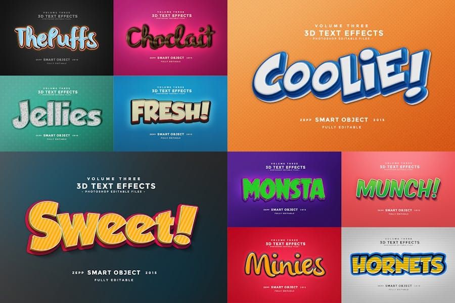 3D Text Effects Vol.3