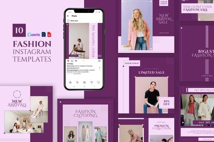 Fashion Instagram Canva Templates