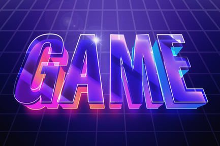 Futuristic Game Text Effect