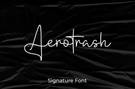 Aerotrash – Script Signature Font