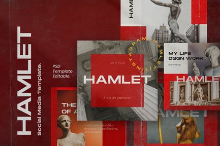 HAMLET PACK 2 – Instagram Template + Stories