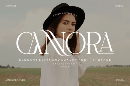 Cannora – Elegant Serif And Luxury Font Typeface