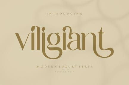 Viligiant – Modern Luxury Serif