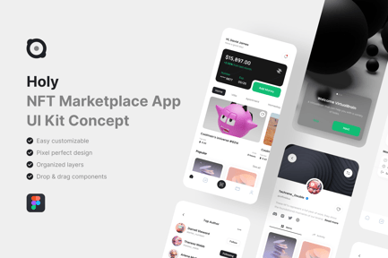 Holy – NFT Marketplace App UI Kit