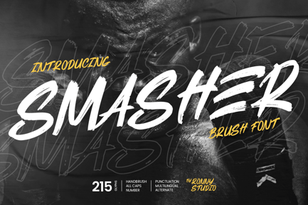 Smasher – Brush Font