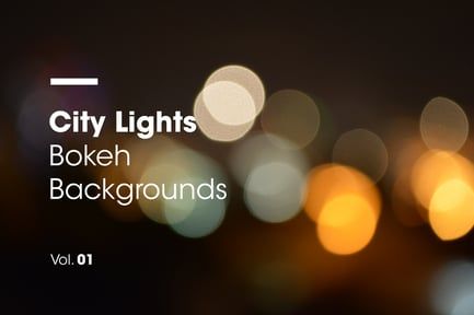 City Lights | Bokeh Backgrounds | Vol. 01