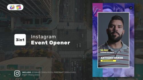 Instagram Event Opener Reel for FCPX