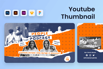 Podcast Youtube Thumbnail Template