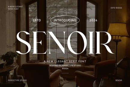 Senoir Elegant Serif Font Typeface