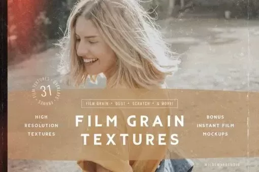 Film Grain Textures & Film Mockups
