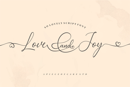 Love and Joy – A Wedding Font