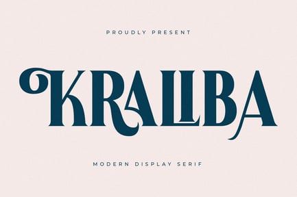 Kraliba Modern Display Serif Font