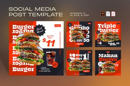 Burger Social Media Promotion