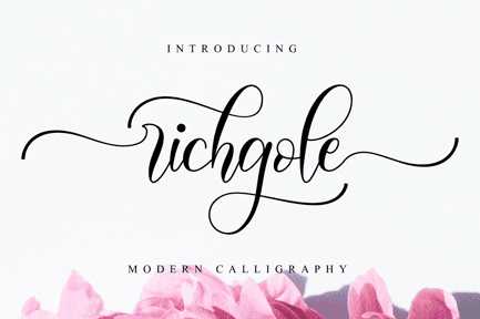 Richgole – Wedding Font