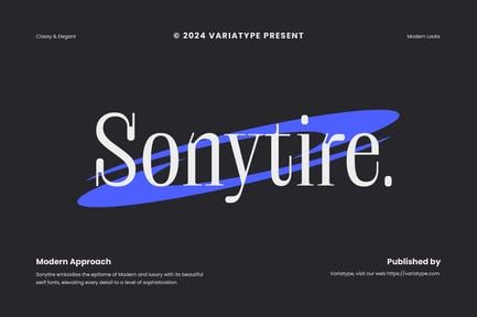 Sonytire – Classy Elegant Serif