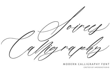 Soirees – Calligraphy Font