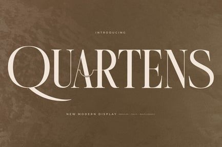 Quartens New Modern Display Font