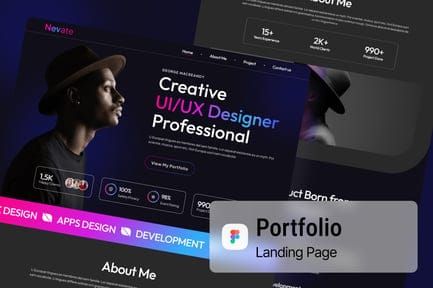 Portfolio Landing Page Figma