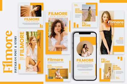 Filmore – Instagram Post & Story Templates