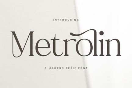 Metrolin Modern Serif Font