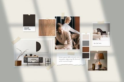 Mood Board & Photo Collage Mockup