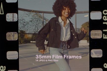 14 Old Style 35mm Film Frames