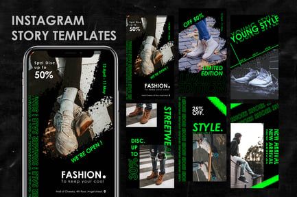 Sneaker Instagram Story Template