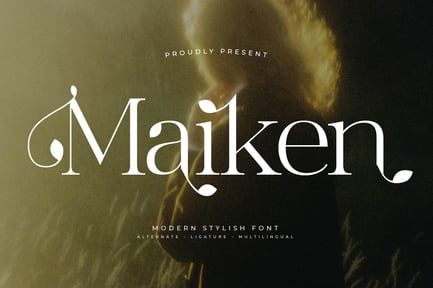 Maiken Modern Serif Font