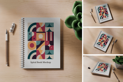 Spiral Book Mockup