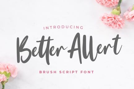 Better Allert – Wedding Script Font