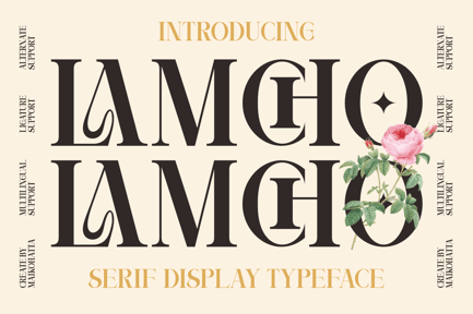 Lamcho – Serif Display Typeface