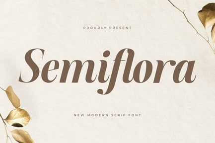 Semiflora New Modern Serif Font