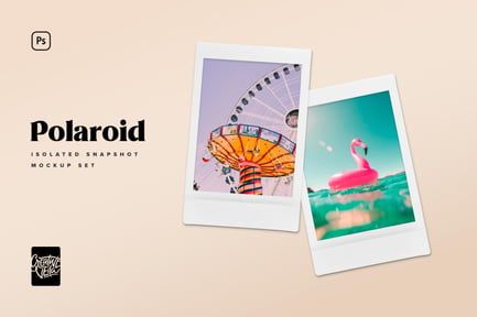 Polaroid Snapshot Picture Mock-up Templates