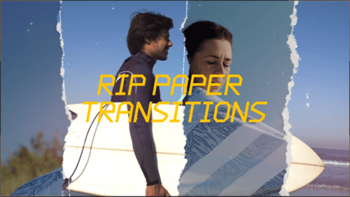 Rip Paper Transitions