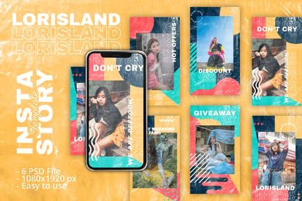 Lorisland Instagram Story Template