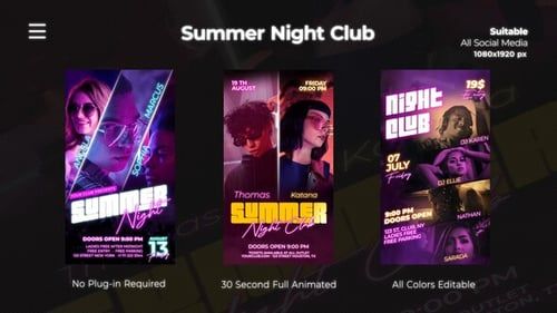 Summer Night Club Instagram Reels