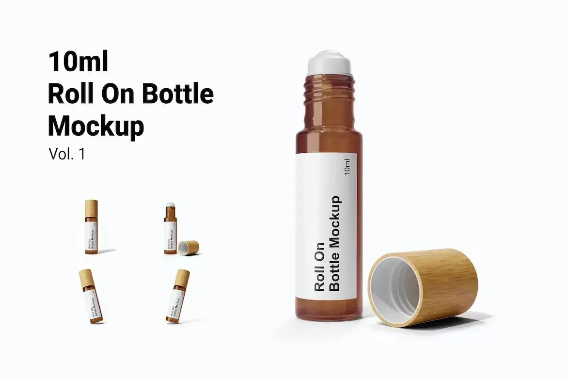 Perfume Roll-On Bottle Mockup Vol. 1