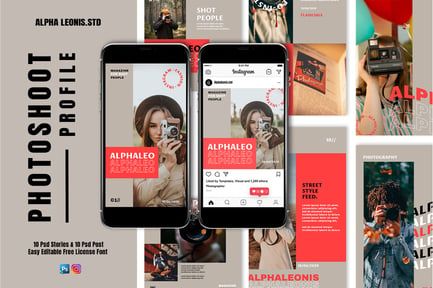 Instagram Templates – Photoshoot Stories & Post